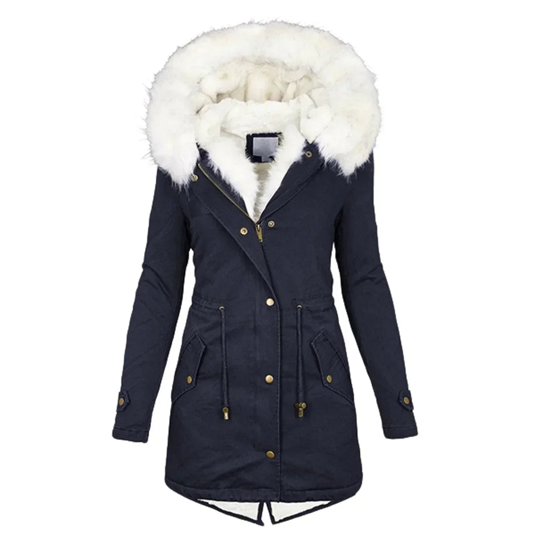 Winter Coat with Faux Fur Lining