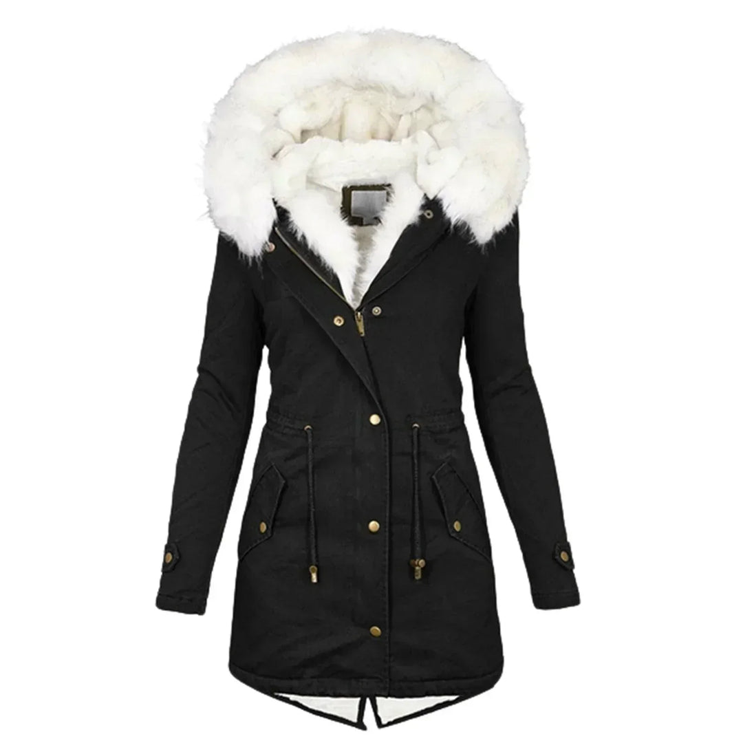 Winter Coat with Faux Fur Lining