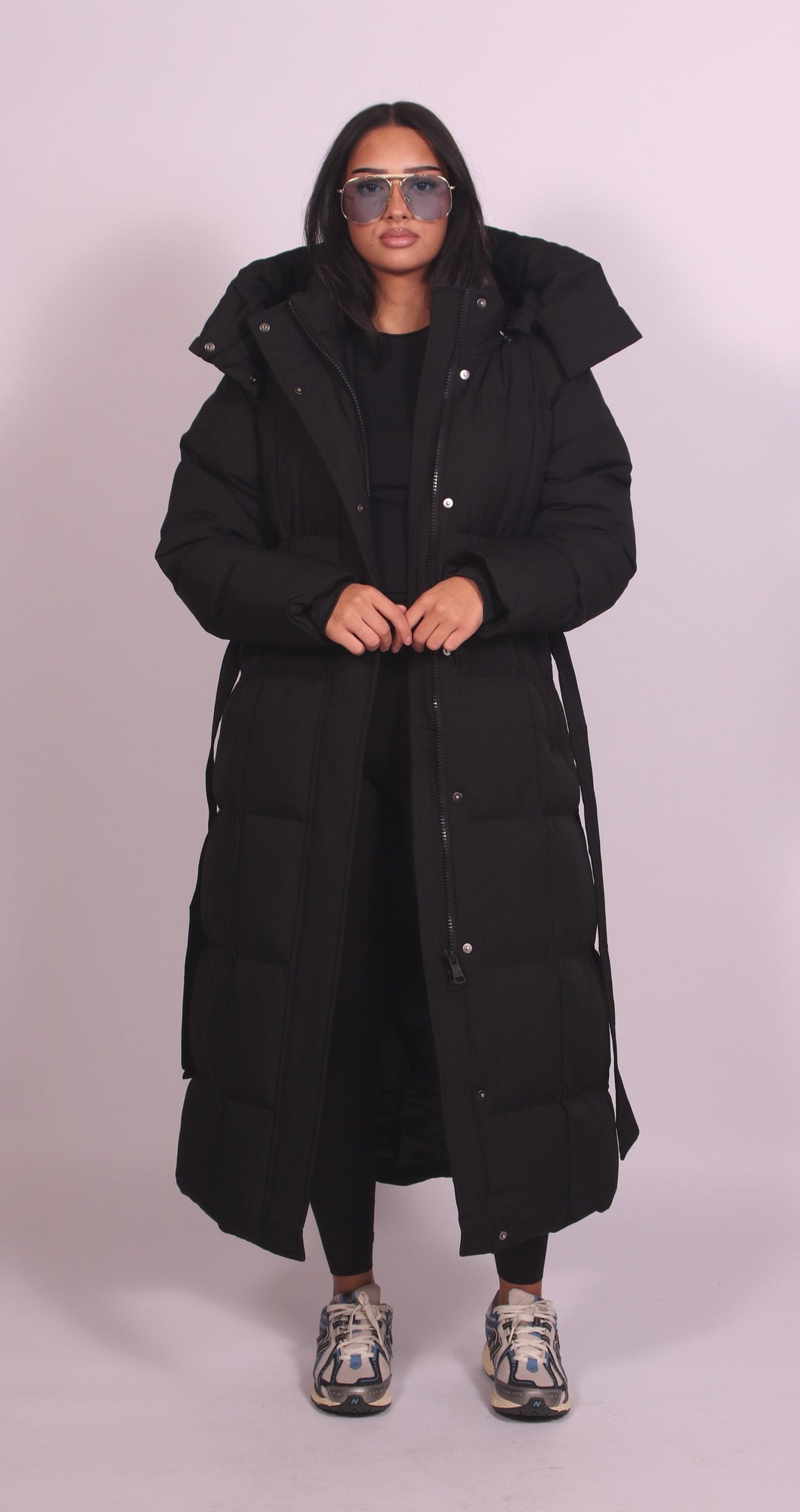 Hooded Puffer Longline Coat