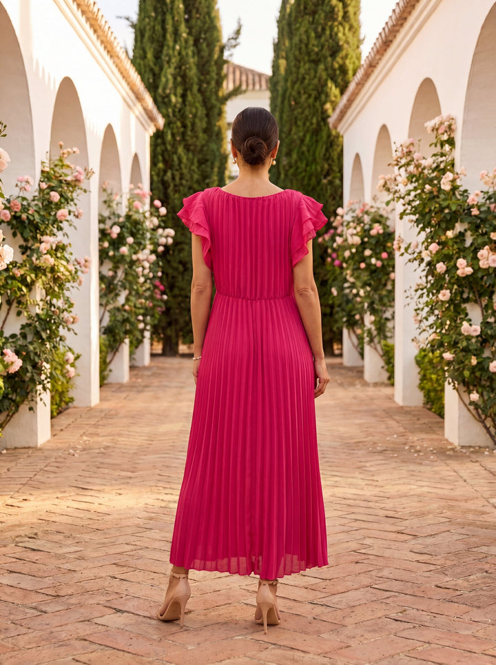 Pleated Maxi Dress Skylar