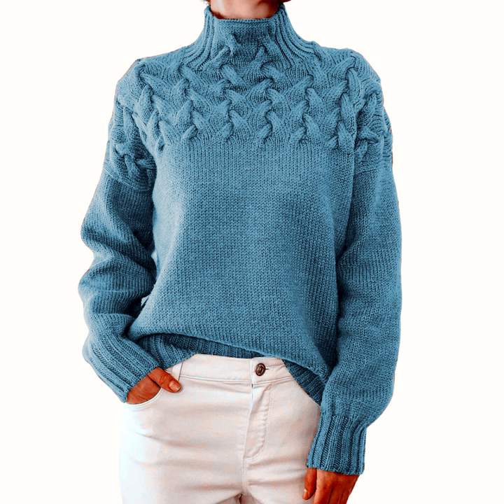 Cozy Turtleneck Knit Sweater