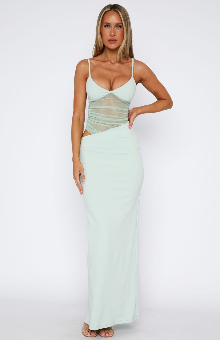 Elegant Maxi Dress with Cut Outs