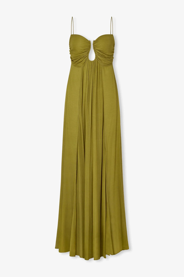 Flowing Keyhole Maxi Dress