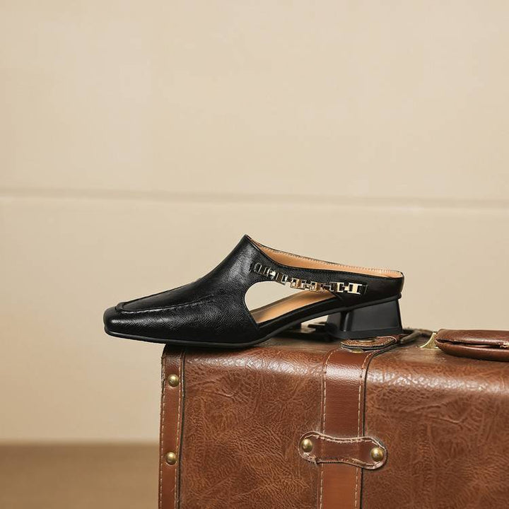 Genuine Leather Mules Kathryn