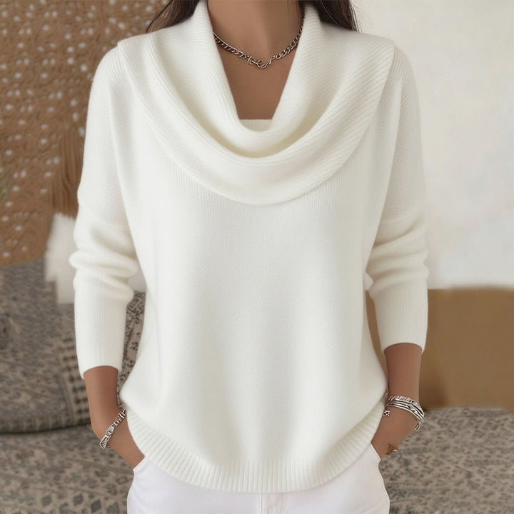 Draped Neck Sweater