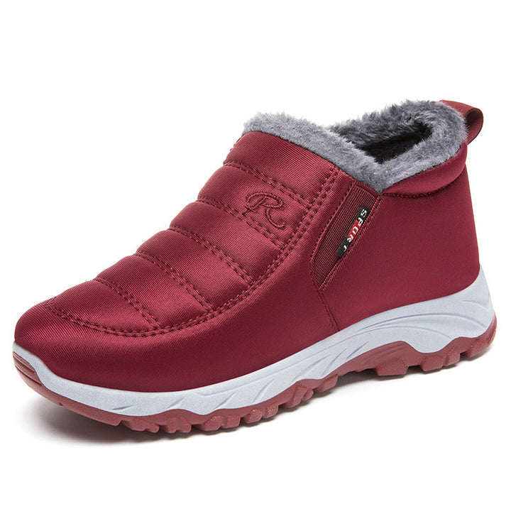 Quilted Waterproof Slip-On Ankle Boots