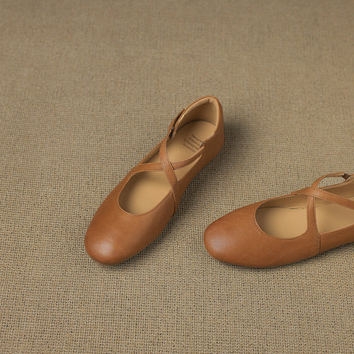 Genuine Leather Flats Laurel