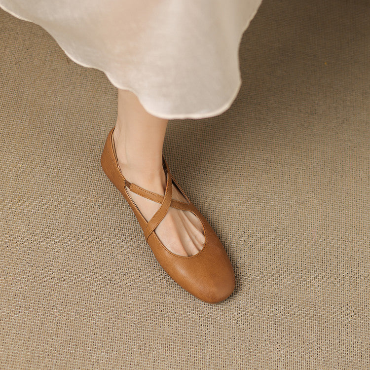 Genuine Leather Flats Laurel