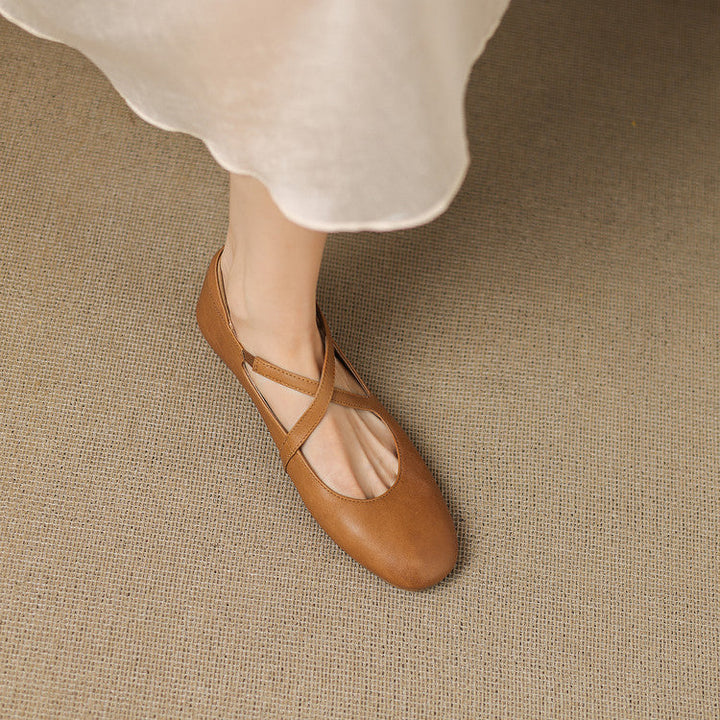 Genuine Leather Flats Laurel