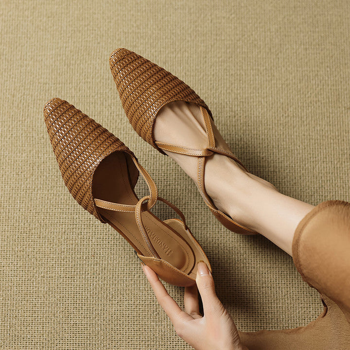 Genuine Leather Heels Colbie