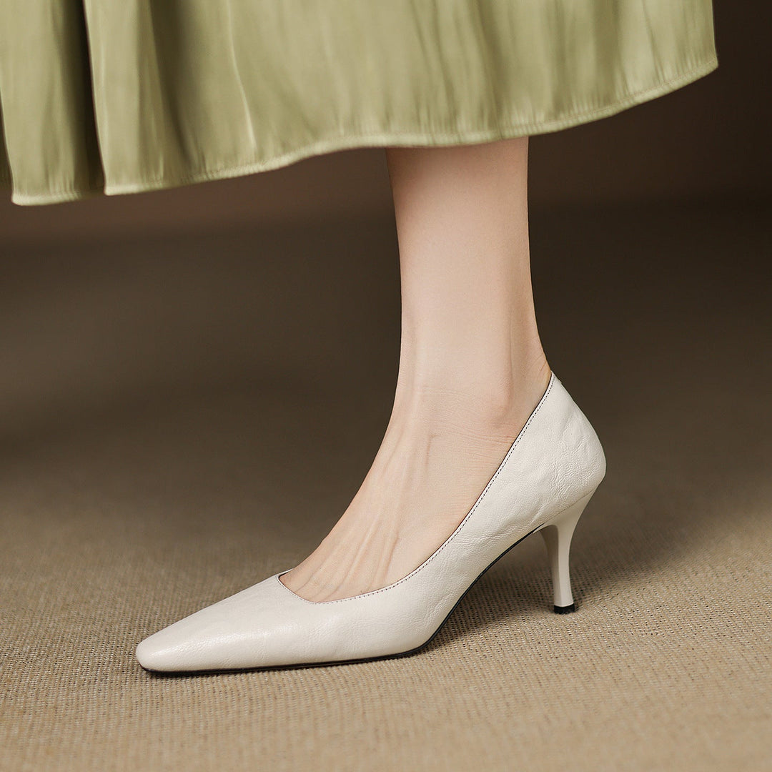 Genuine Leather Heels Ensley