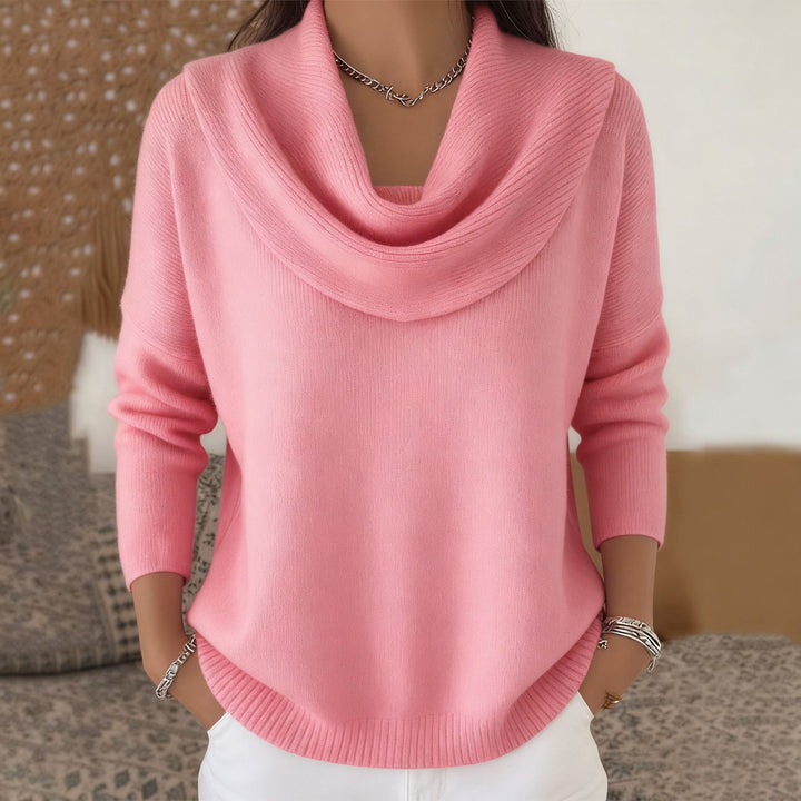 Draped Neck Sweater