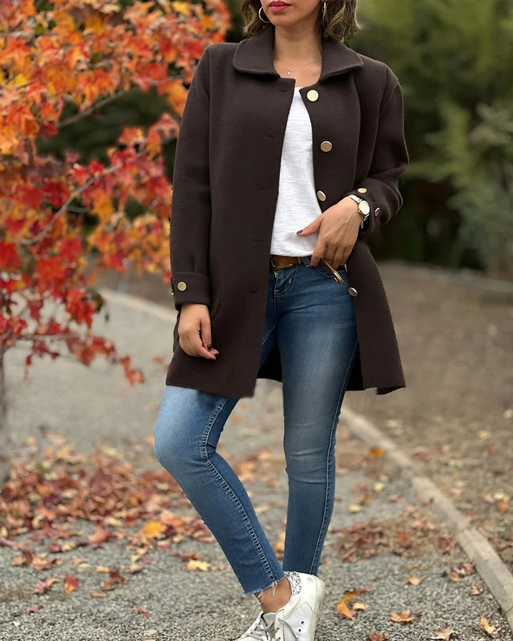 Classic Oversized Buttoned Coat