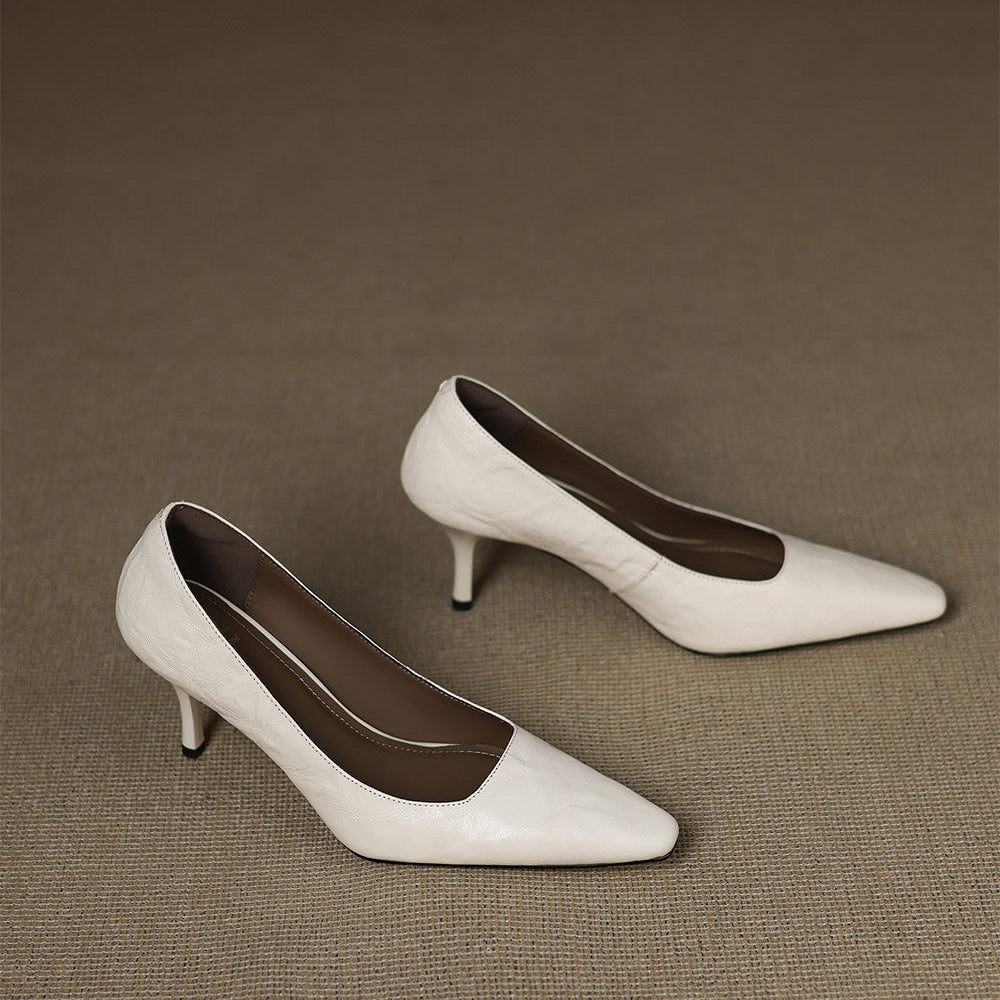 Genuine Leather Heels Ensley