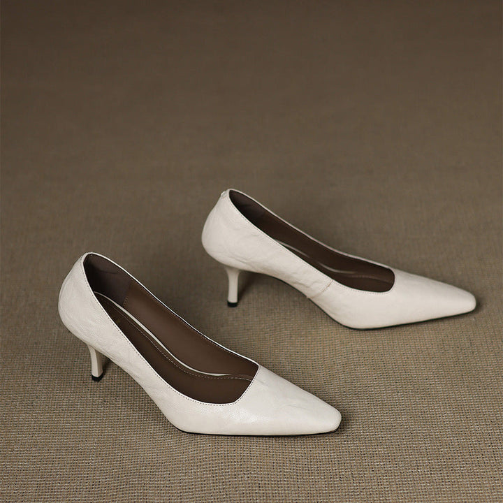 Genuine Leather Heels Ensley