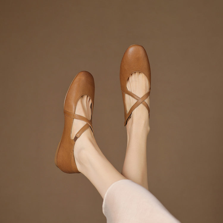 Genuine Leather Flats Laurel