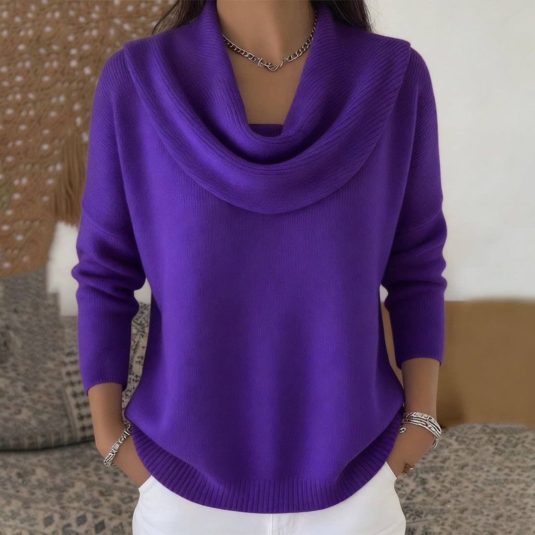 Draped Neck Sweater
