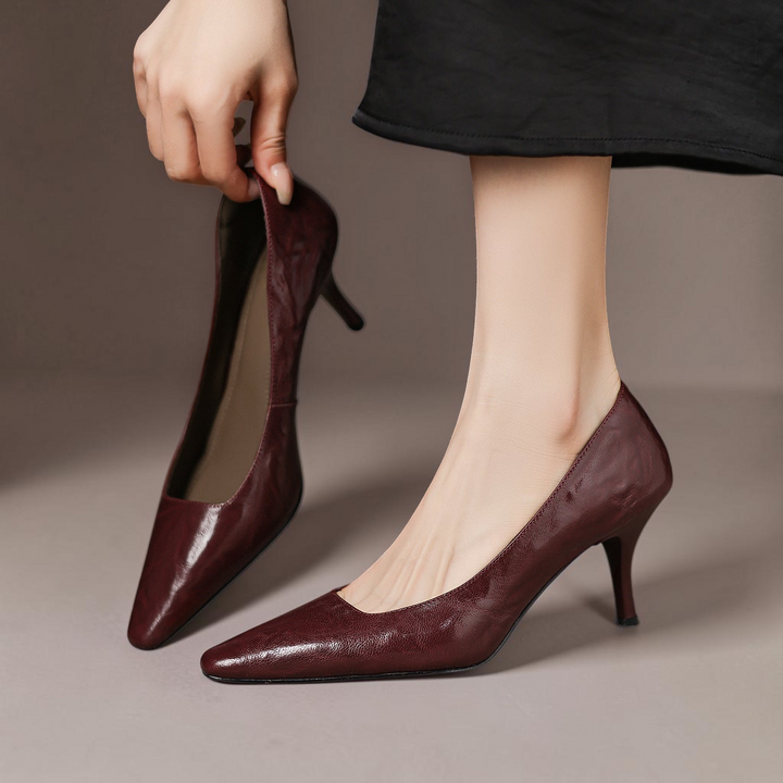 Genuine Leather Heels Ensley