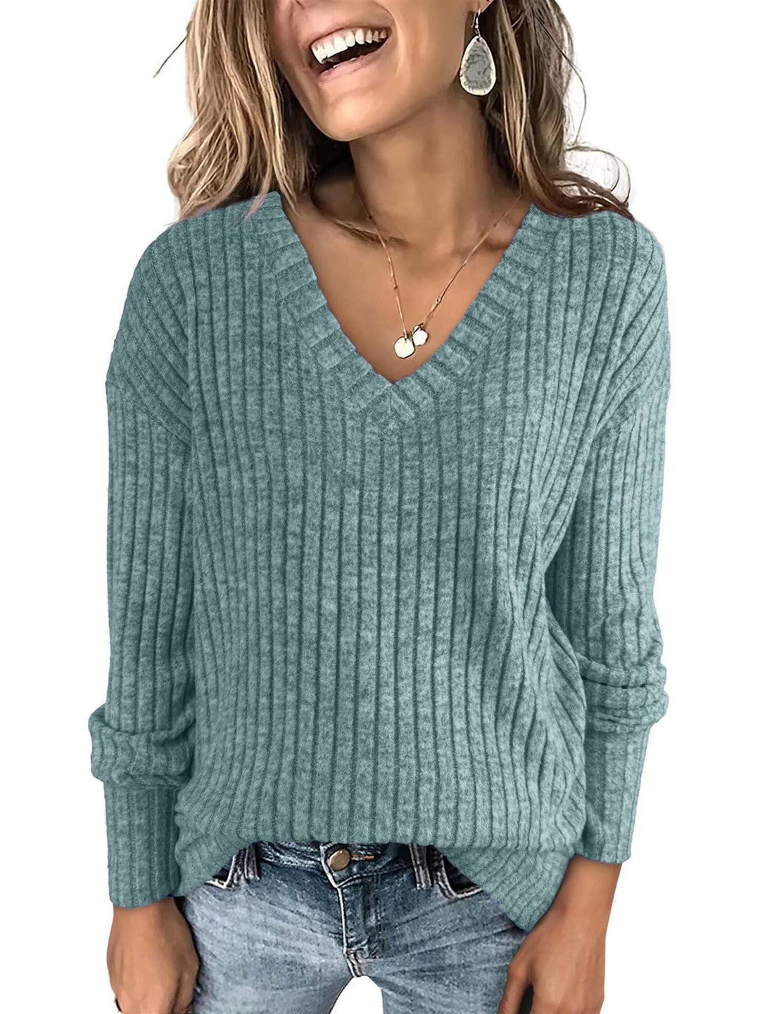 Oversized V-Neck Sweater