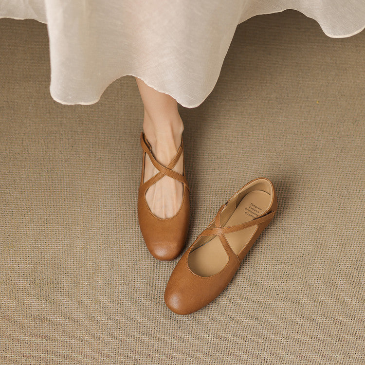 Genuine Leather Flats Laurel