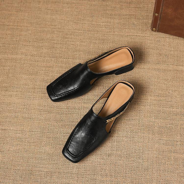 Genuine Leather Mules Kathryn