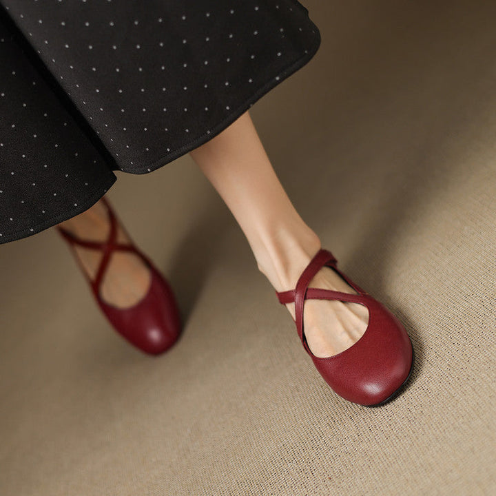 Genuine Leather Flats Laurel