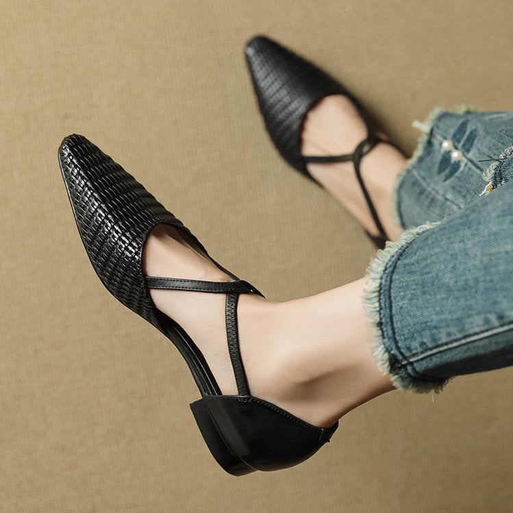 Genuine Leather Heels Colbie