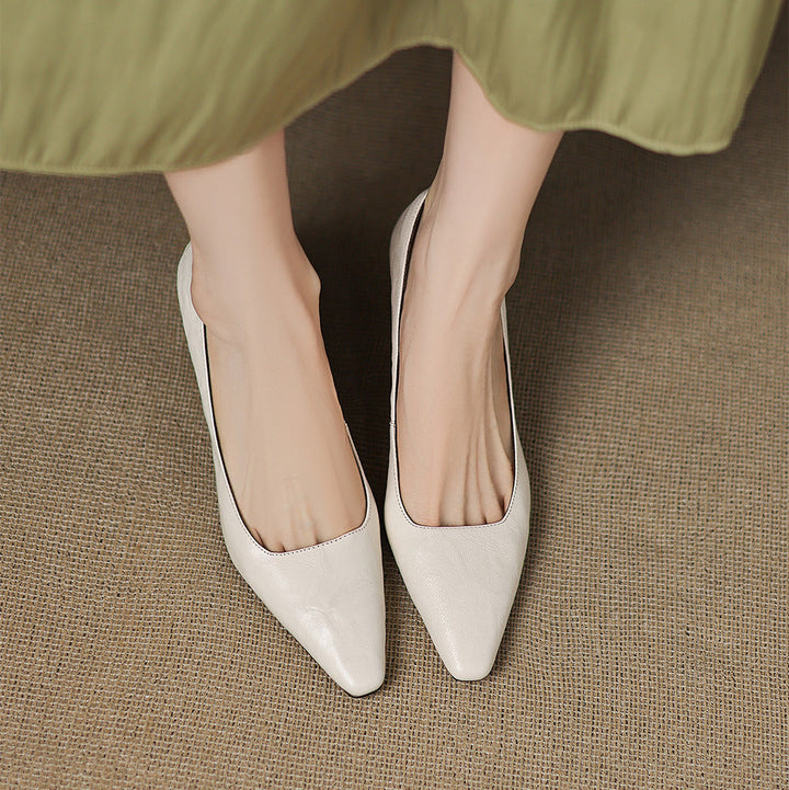 Genuine Leather Heels Ensley