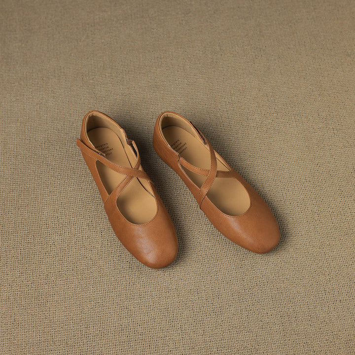 Genuine Leather Flats Laurel