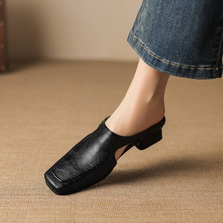 Genuine Leather Mules Kathryn