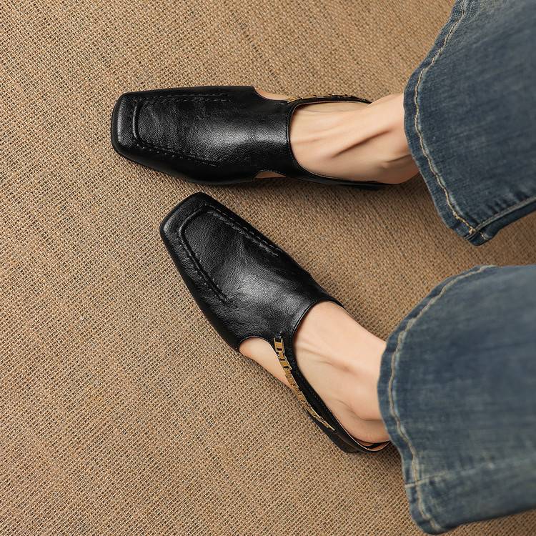 Genuine Leather Mules Kathryn