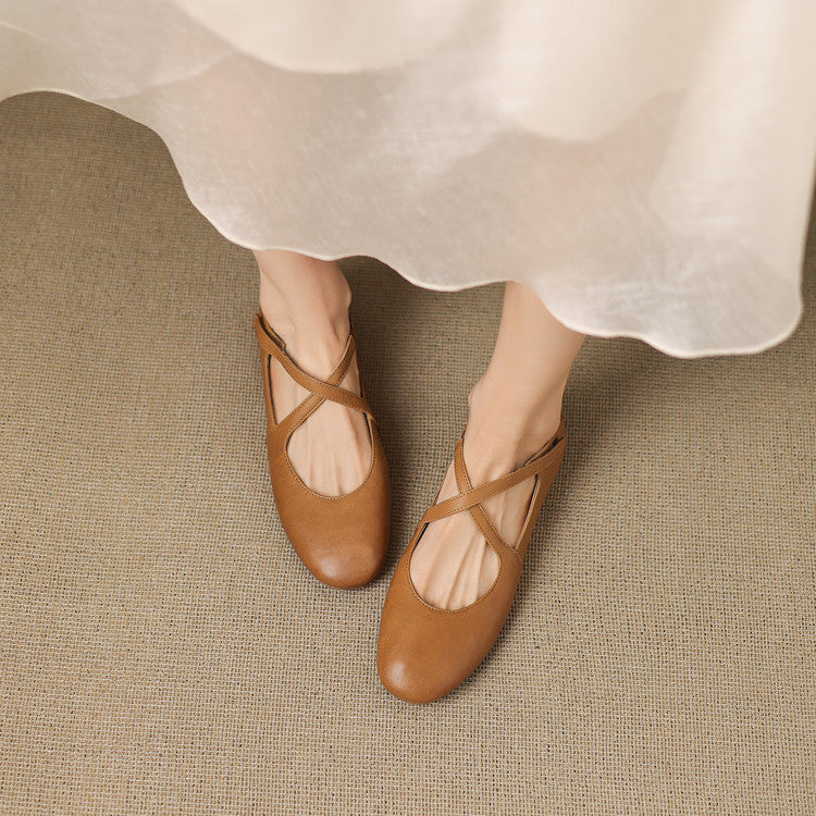 Genuine Leather Flats Laurel