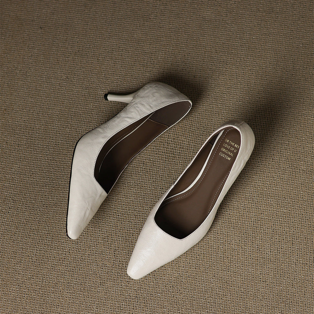 Genuine Leather Heels Ensley