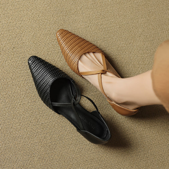 Genuine Leather Heels Colbie
