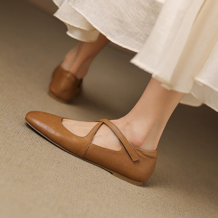 Genuine Leather Flats Laurel