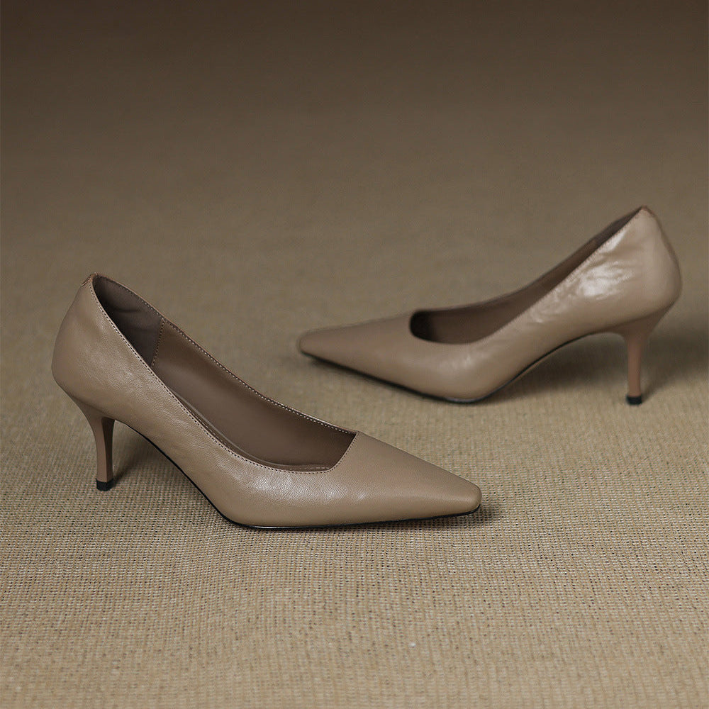 Genuine Leather Heels Ensley