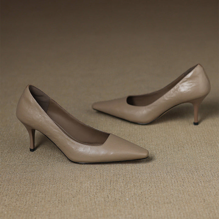 Genuine Leather Heels Ensley