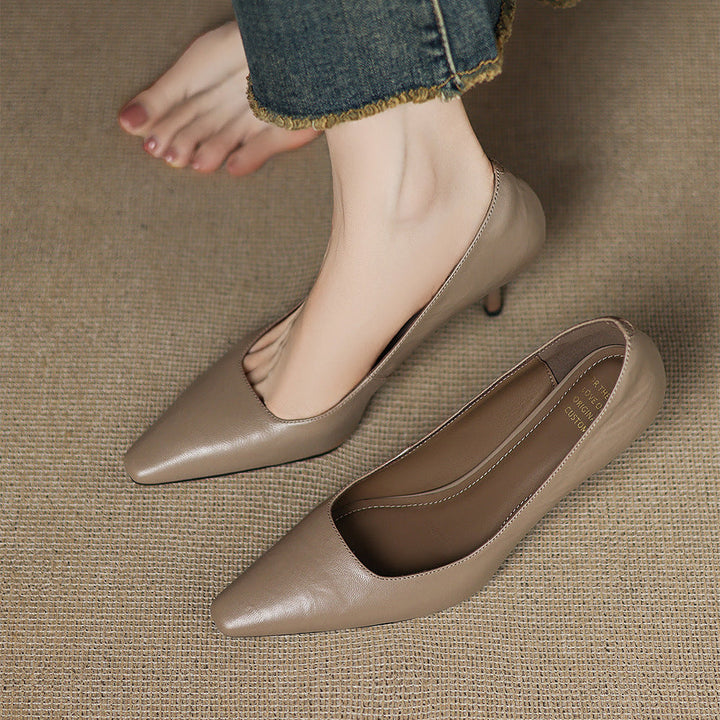 Genuine Leather Heels Ensley