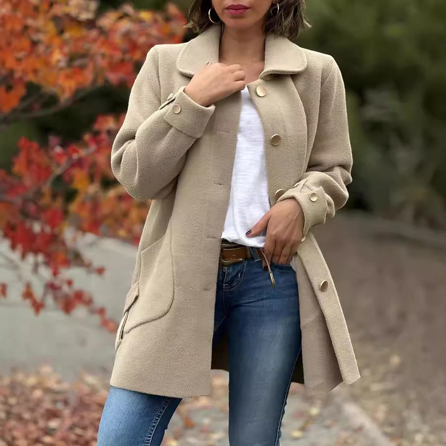 Classic Oversized Buttoned Coat