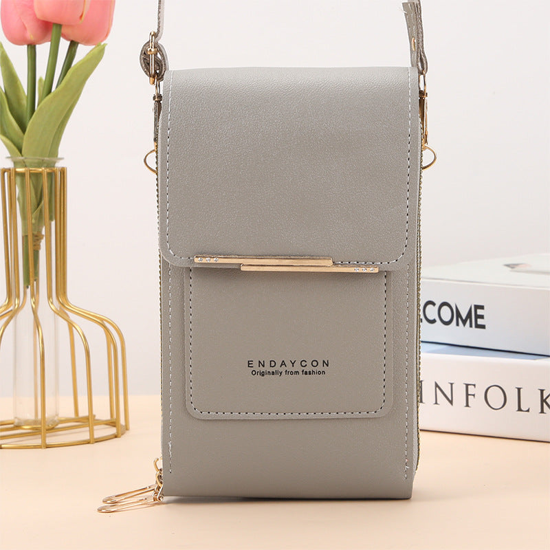 Stylish Mobile Phone Messenger Bag with Touch Screen