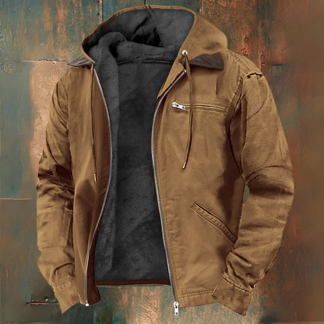 Hooded-Zip Gilet Jacket