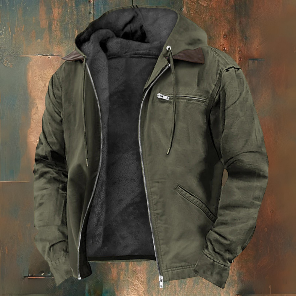 Hooded-Zip Gilet Jacket