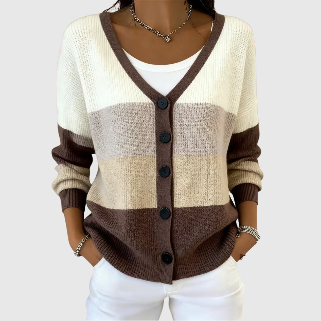 Knitted Button-Up Jacket Margot