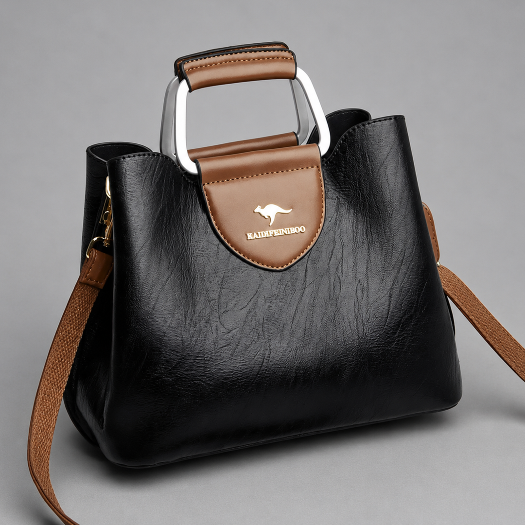 Structured Vegan Leather Handbag