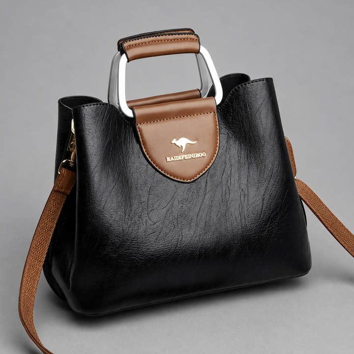 Structured Vegan Leather Handbag