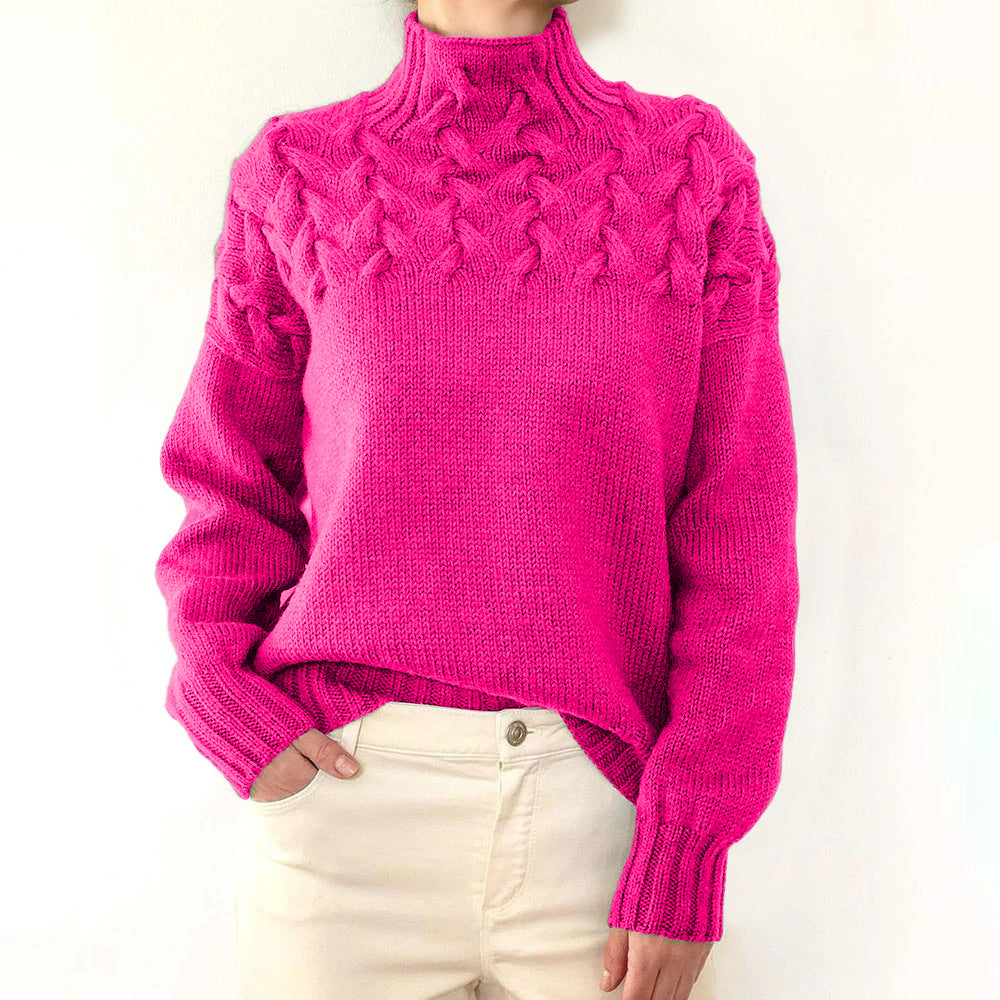 Cozy Turtleneck Knit Sweater