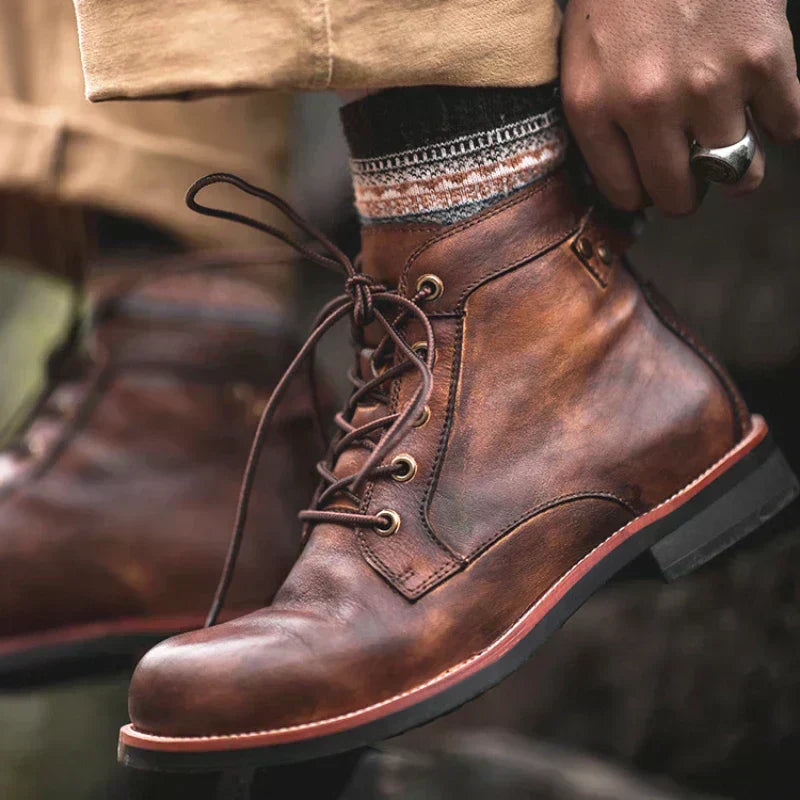 Men’s Retro Round-Toe Boots