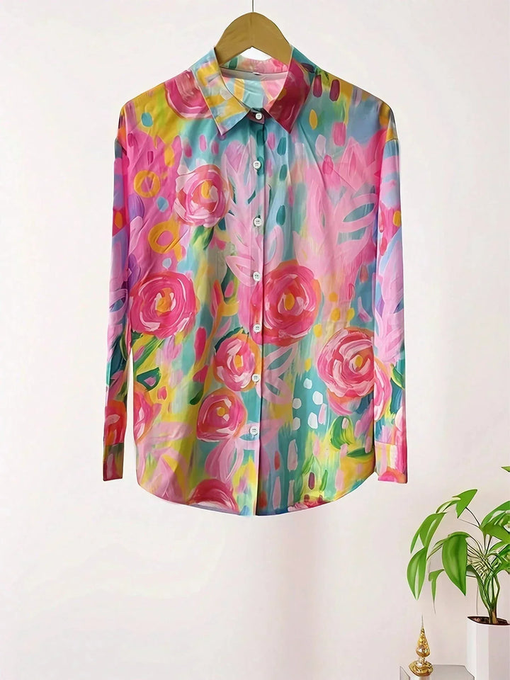 Colorful Printed Lightweight Blouse