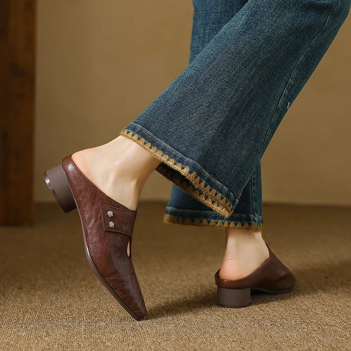Genuine Leather Mules Bethany