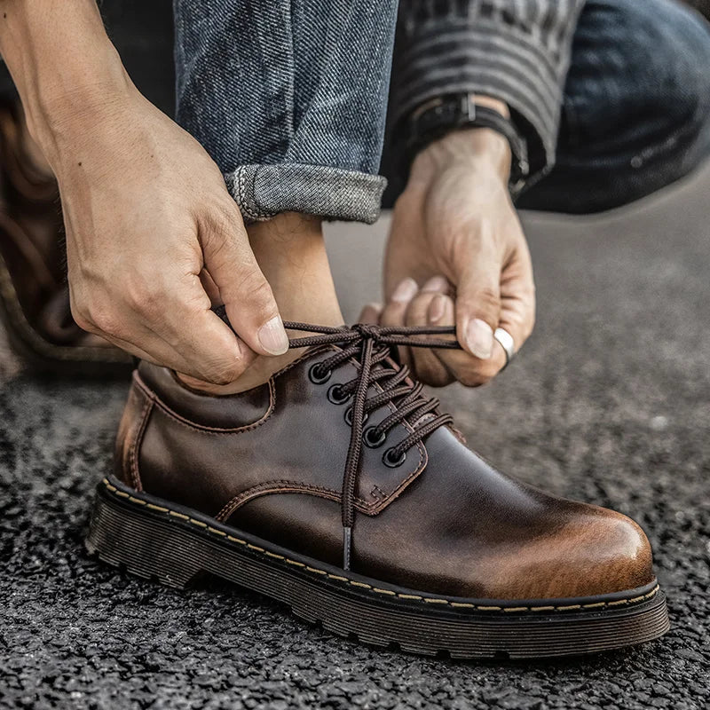 Leather Oxford Boots